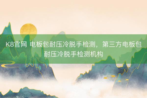 K8官网 电板包耐压冷脱手检测,第三方电板包耐压冷脱手检测机构