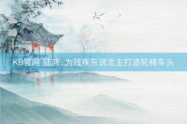 K8官网 陆鸿: 为残疾东说念主打造轮椅车头
