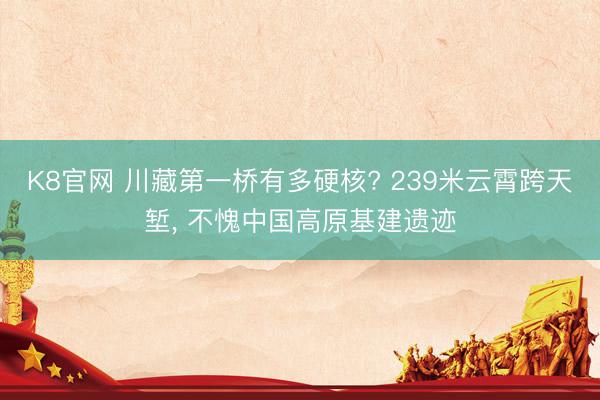 K8官网 川藏第一桥有多硬核? 239米云霄跨天堑, 不愧中国高原基建遗迹