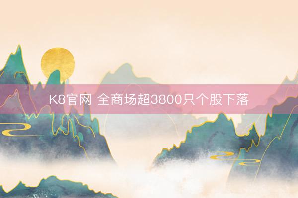 K8官网 全商场超3800只个股下落